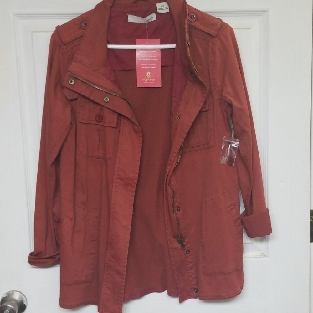 Rust Color Utility Jacket Size Small